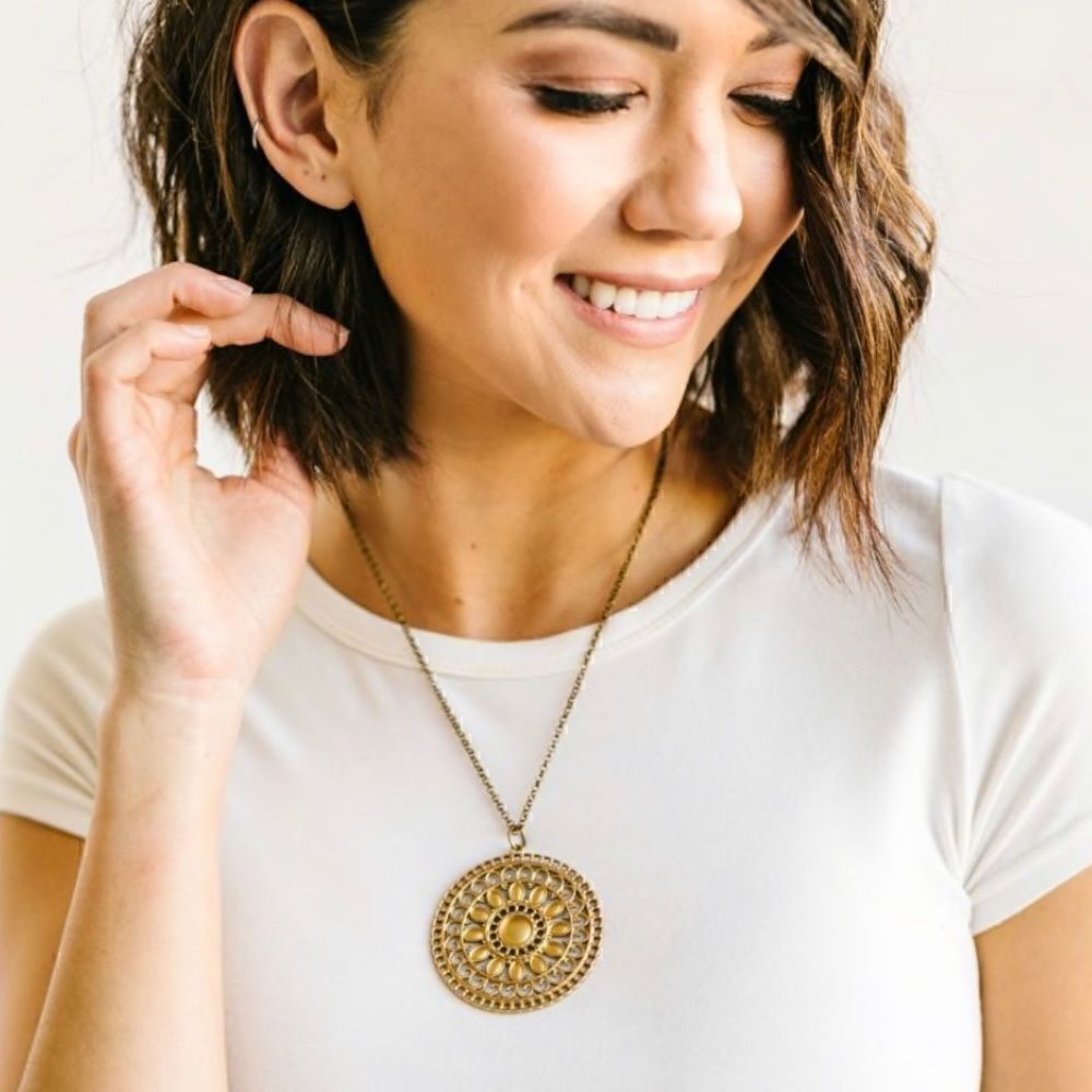 Vintage Inspired Medallion Necklace